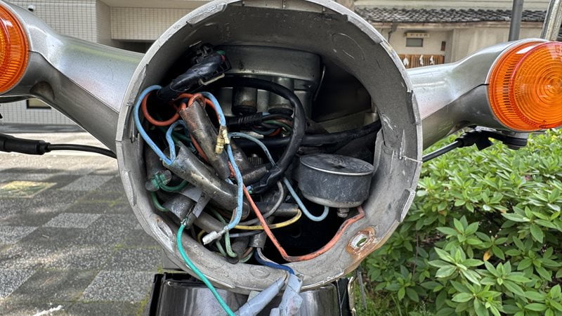 カブ　ケース内配線