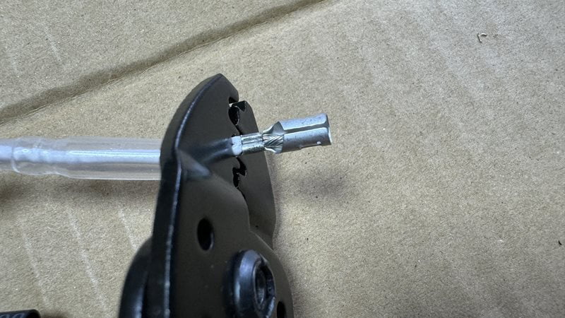 ダイオードにギボシ端子取付