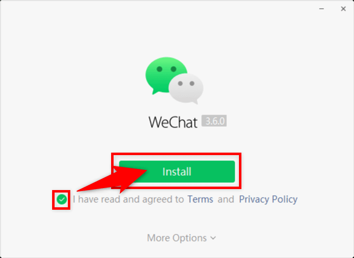 WeChat for Windows インストール