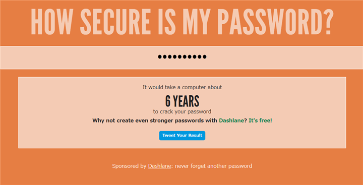 HOW SECURE IS MY PASSWORD?