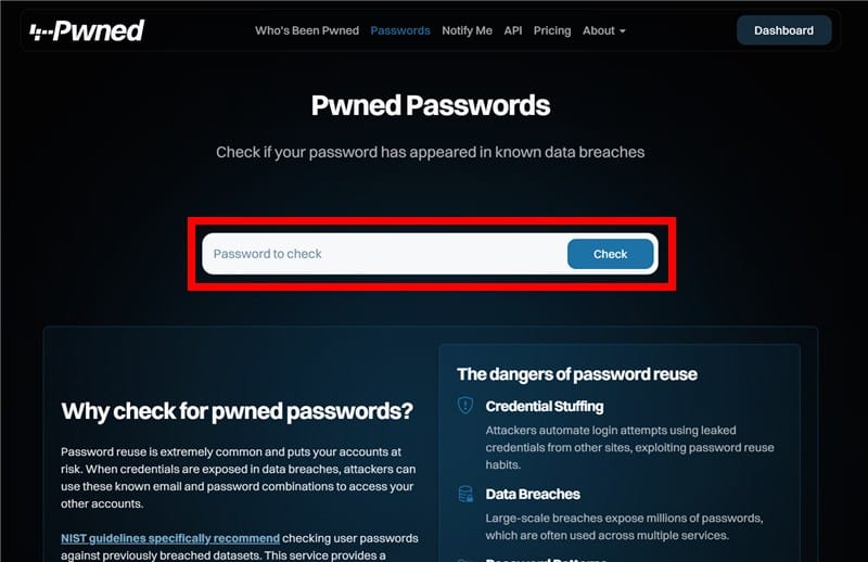 Pwned Passwordsでパスワード漏洩を調べる